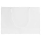 メリークリスマスレッドとグリーンウォーターの色枝 ラージペーパーバッグ (裏面)