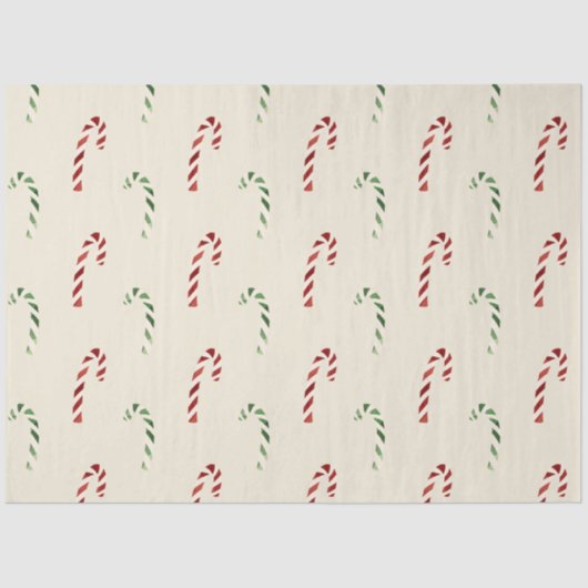 メリークリスマスレッドとグリーンキャンディカン 薄葉紙 (正面)