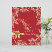 メリークリスマスレッドと金ゴールドスクラップブック紙 (スタンド正面)