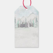 メリークリスマスレッドカークリスマスツリーギフトラベル ギフトタグ (裏面)