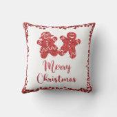 メリークリスマスレッドグリッター クッション (裏面)
