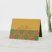 メリークリスマスレッドグリーンカスタムカード シーズンカード (裏面)