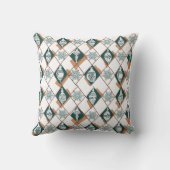 メリークリスマスレッドグリーンスクリプトタイポグラフィ クッション (裏面)