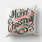 メリークリスマスレッドグリーン クッション (裏面)