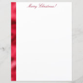 メリークリスマスレッドサテンシックなメタリック定常 (正面)