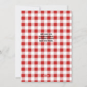 メリークリスマスレッドサンタハットフォトスクリプトホリデー シーズンカード (裏面)