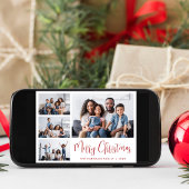 メリークリスマスレッドスクリプト6写真 シーズンカード