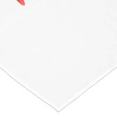 メリークリスマスレッドスターの飾り写真 ロングテーブルランナー (コーナー)