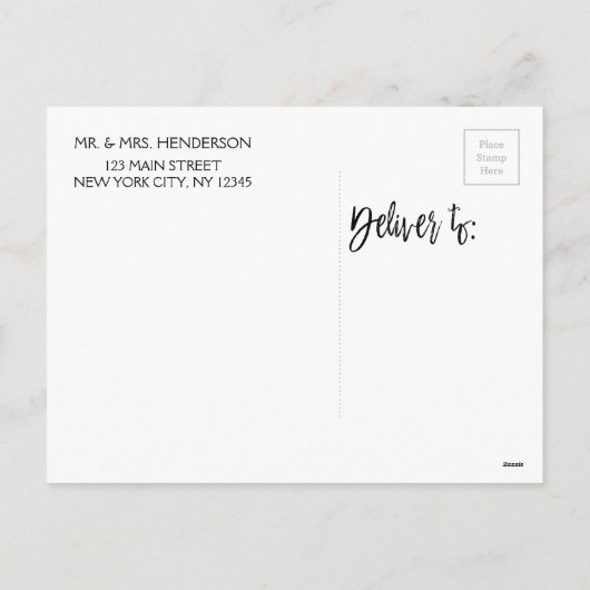 メリークリスマスレッドストリングライトオーナメント写真 シーズンポストカード (裏面)