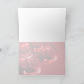 メリークリスマスレッドスノーフレークオーナメント シーズンカード (内部)