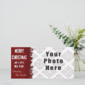 メリークリスマスレッドスノーフレーク シーズンカード (スタンド正面)