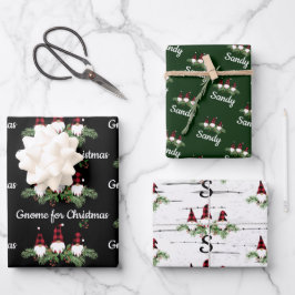 メリークリスマスレッドハットバッファロープレイド格言 ラッピングペーパーシート