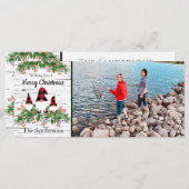 メリークリスマスレッドバッファロープレイド格言緑 (正面/裏面)