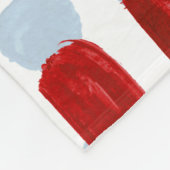 メリークリスマスレッドパーソナライズされたトラック フリースブランケット (角)