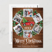 メリークリスマスレッドファームトラック6写真 ポストカード (正面/裏面)