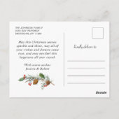 メリークリスマスレッドファームトラック6写真 ポストカード (裏面)