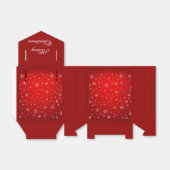 メリークリスマスレッドフェスティバルギフトボックス フェイバーボックス (折り畳みなし)