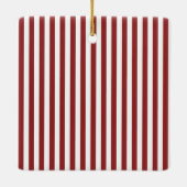 メリークリスマスレッドフレームファミリーフォトオーナメント セラミックオーナメント (裏面)