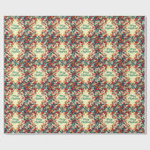 メリークリスマスレッドベリーヴィンテージミスタントー ラッピングペーパー (フラット)