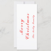 メリークリスマスレッドベルの文字 (裏面)