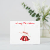 メリークリスマスレッドベルの文字 シーズンポストカード (スタンド正面)