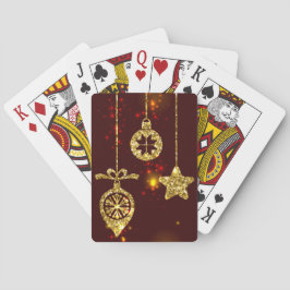 メリークリスマスレッドホリデイグリッター きらめく トランプ