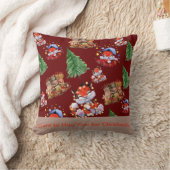 メリークリスマスレッドホリデー クッション (ブランケット)