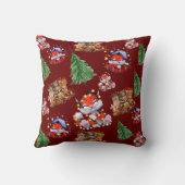 メリークリスマスレッドホリデー クッション (裏面)