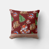 メリークリスマスレッドホリデー クッション (正面)