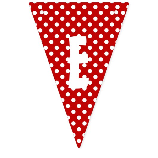 メリークリスマスレッドホワイト水玉模様ノルディック バンティングフラッグ (第2の旗)