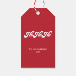 メリークリスマスレッドホーホギフトラベル ギフトタグ