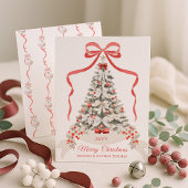 メリークリスマスレッドボウ シーズンカード