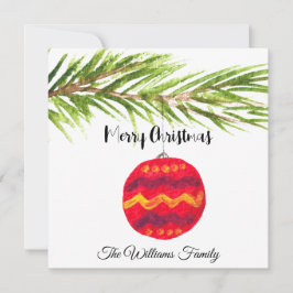 メリークリスマスレッドボーブルクリスマスヴィンテージレトロ カード