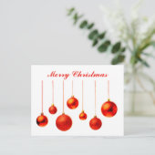 メリークリスマスレッドボールの文字 シーズンポストカード (スタンド正面)