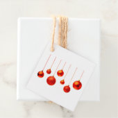 メリークリスマスレッドボールの文字 フェイバータグ (インサイチュ)