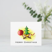 メリークリスマスレッドボール、ベル、木 シーズンポストカード (スタンド正面)