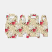 メリークリスマスレッドポインセチア フェイバーボックス (折り畳みなし)