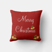メリークリスマスレッドモダン クッション (裏面)