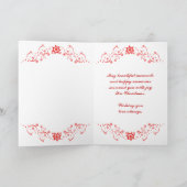 メリークリスマスレッドレーススターズ名前をカスタムする シーズンカード (内部)