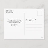 メリークリスマスレッド写真コラージポストカード シーズンポストカード (裏面)