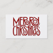 メリークリスマスレッド名刺 名刺 (裏面)