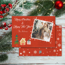 メリークリスマスレッド家族の写真