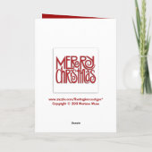 メリークリスマスレッド文字カード シーズンカード (裏面)