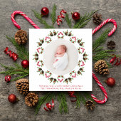 メリークリスマスレッド書道一枚写真 シーズンカード