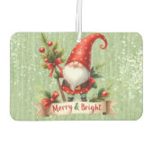 メリークリスマスレッド格言キラキラ カーエアーフレッシュナー (裏面)