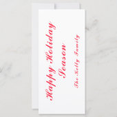 メリークリスマスレッド混合オーナメントと文字 (裏面)