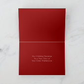 メリークリスマスレッド華美縁どホリデーカード シーズンカード (内部)