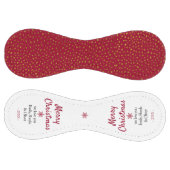 メリークリスマスレッド金ゴールドグリッターパターン ソフトボール (パネル)