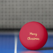 メリークリスマスレッド金ゴールドホリデーテーブルテニスビール 卓球ボール (ネット)