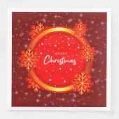 メリークリスマスレッド金ゴールド雪 (正面)